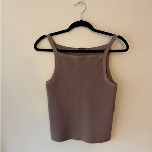 Abercrombie & Fitch Women's Ribbed Tank  ; Brown ; Size M